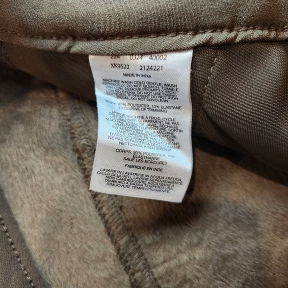 Columbia Straight Leg Jambe Droite Active Fit Lined Pant‎ -Olive Green - Size 12 - Picture 5 of 8